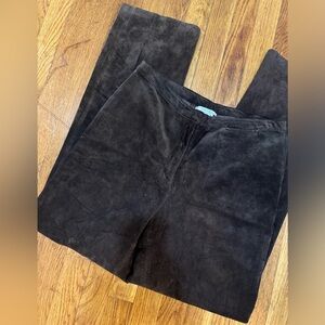 Vintage suede trousers